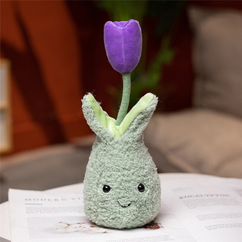 The 'Bloomin' Cute' Potted Tulip Plush