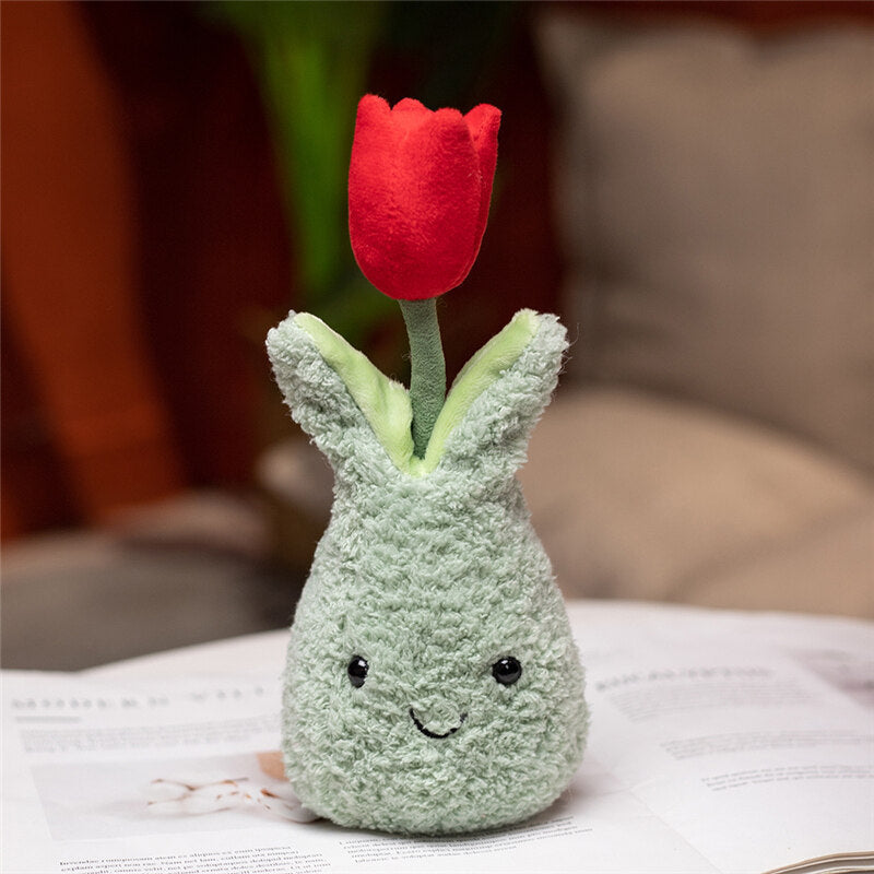 The 'Bloomin' Cute' Potted Tulip Plush