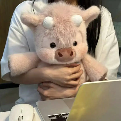 The Viral "Run Fast" Highland Cow Plush (40cm)