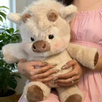 The Viral "Run Fast" Highland Cow Plush (40cm)