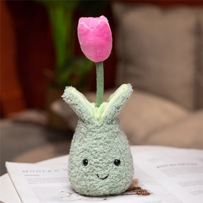 The 'Bloomin' Cute' Potted Tulip Plush